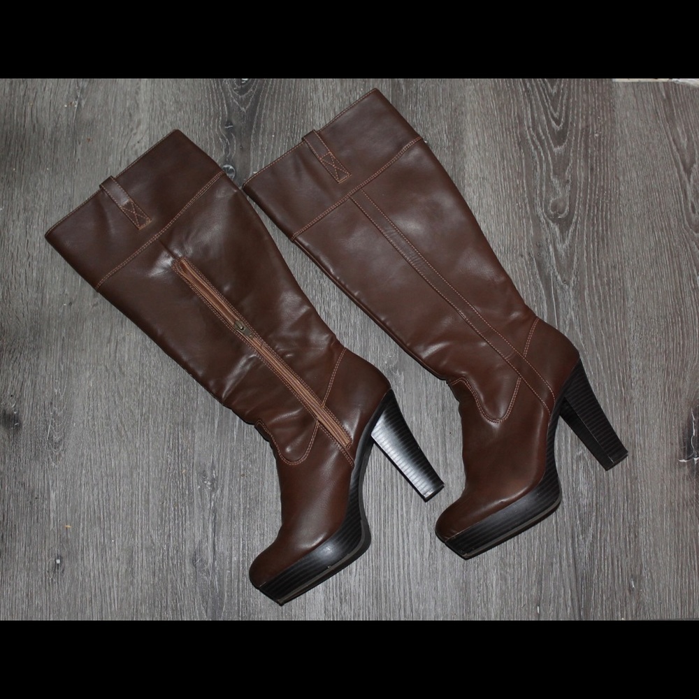 Knee High Heeled Boots